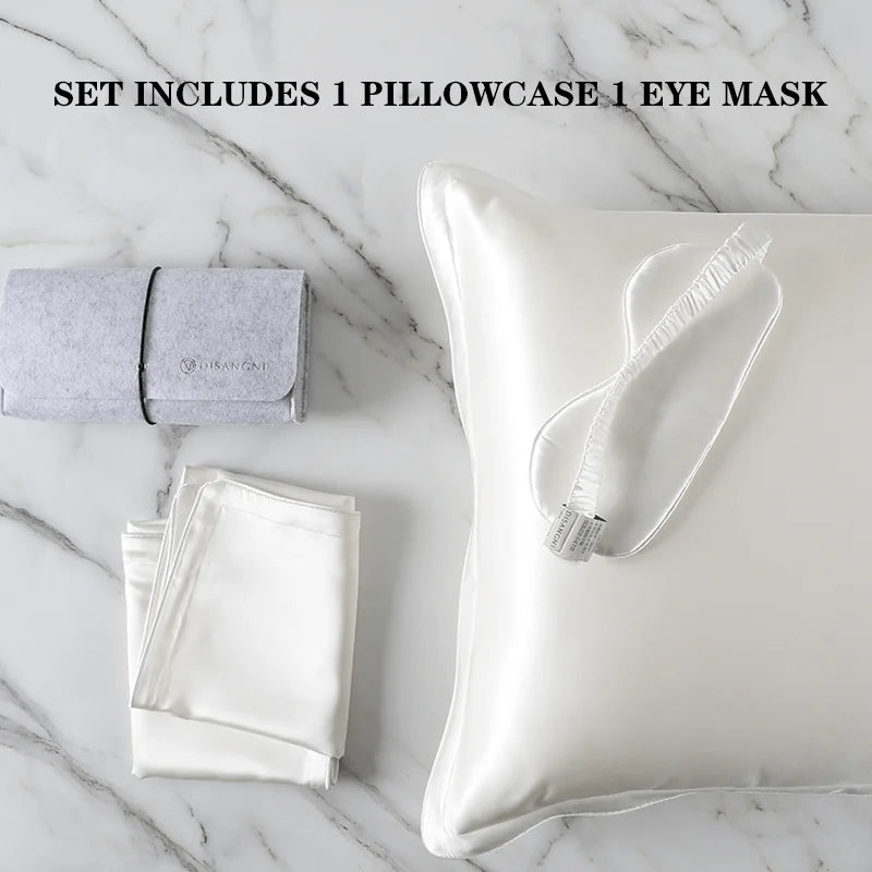 100% Mulberry Silk Pillowcase – Pure Silk Front & Lyocell Back