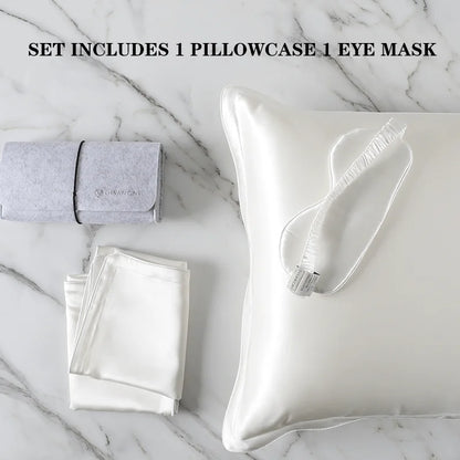 100% Mulberry Silk Pillowcase – Pure Silk Front & Lyocell Back