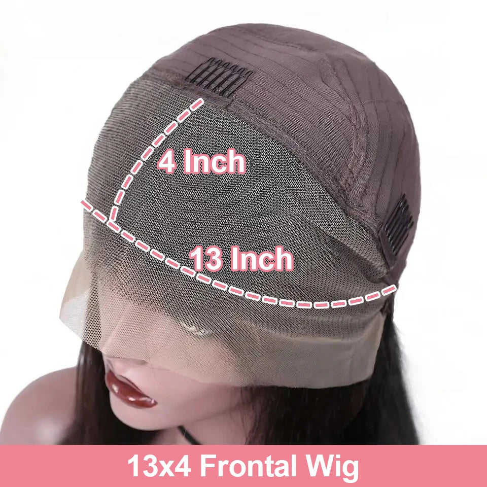 Water Curly Human Hair Wig 4x4 Closure & 13x4 Lace Front Brazilian 200% 250% Density