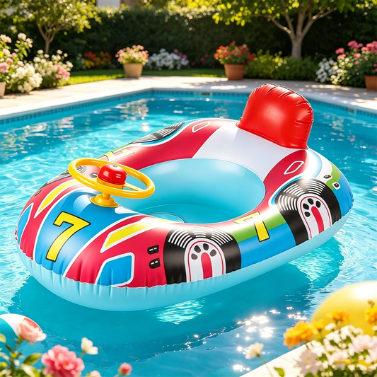 Inflatable Steering Wheel Pool Float Seat Ring