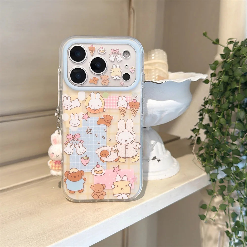 Bear Miffy Rabbit Cartoon iPhone Case