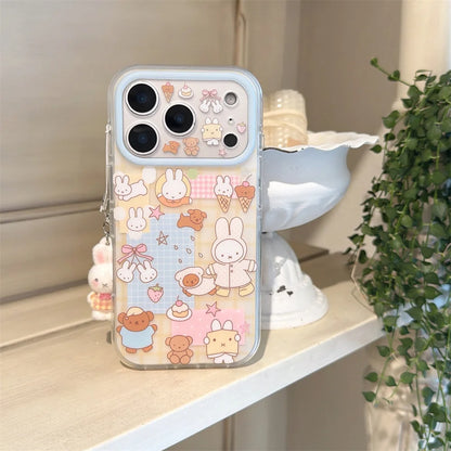 Bear Miffy Rabbit Cartoon iPhone Case