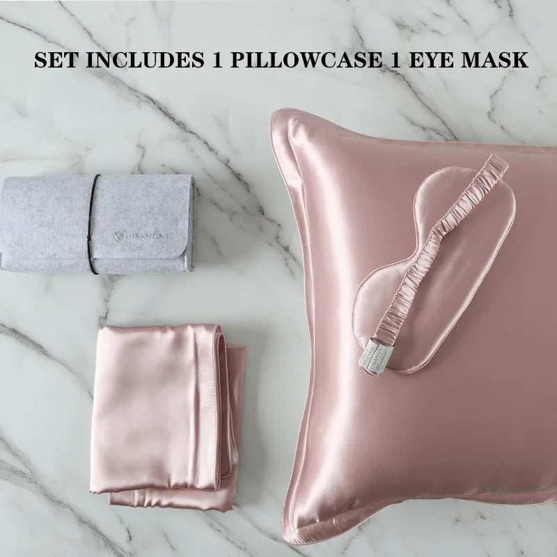 100% Mulberry Silk Pillowcase – Pure Silk Front & Lyocell Back