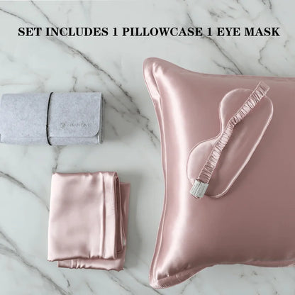 100% Mulberry Silk Pillowcase – Pure Silk Front & Lyocell Back
