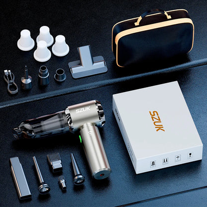SZUK Mini Wireless Car Vacuum Cleaner 98500Pa with Attachments