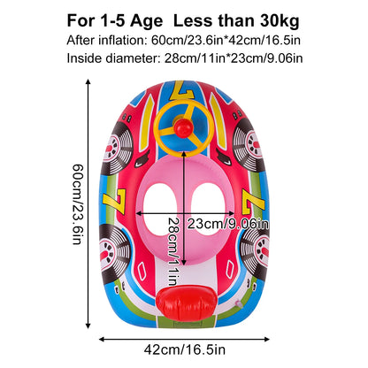Inflatable Steering Wheel Pool Float Seat Ring