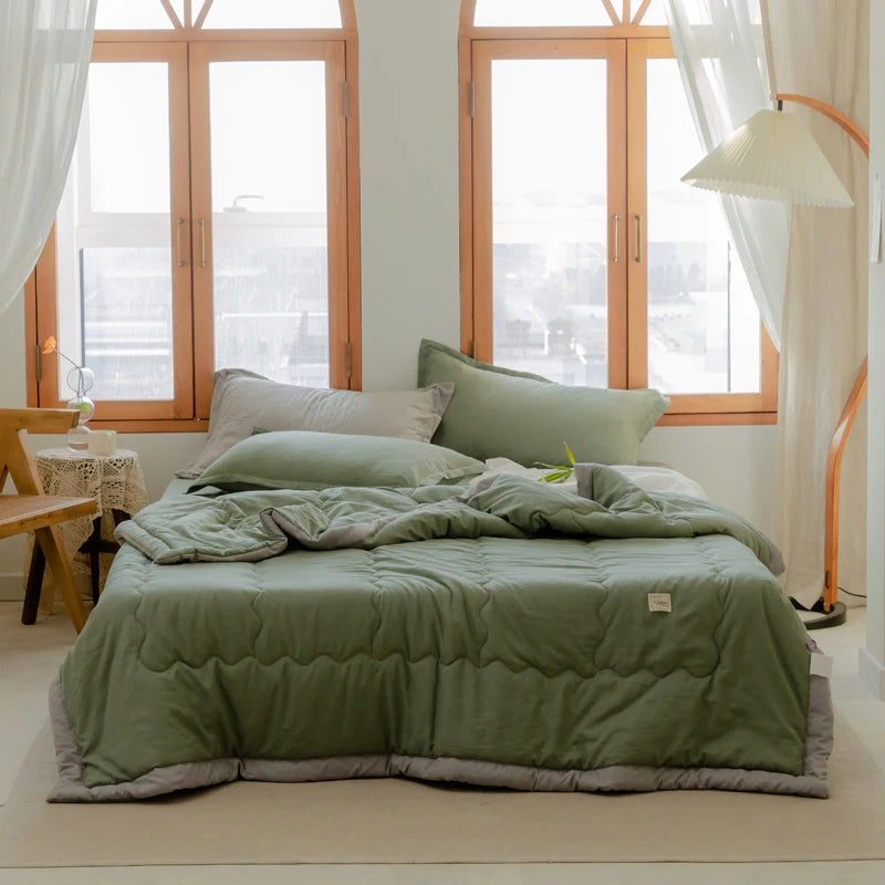 Summer Quilt Lightweight Quilted Comforter Japanese Style