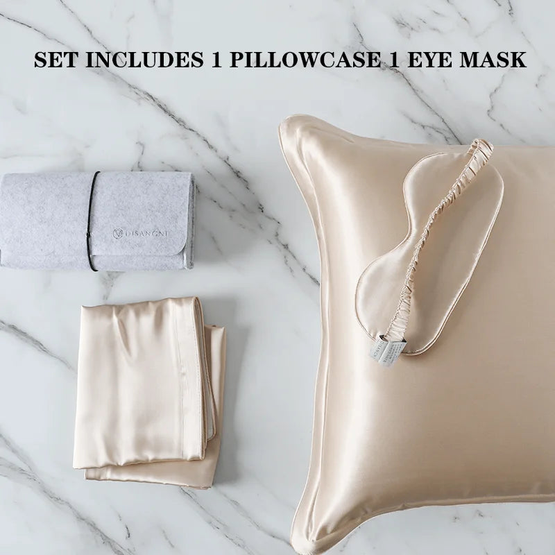 100% Mulberry Silk Pillowcase – Pure Silk Front & Lyocell Back