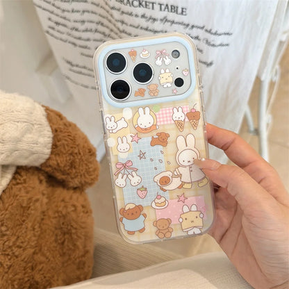 Bear Miffy Rabbit Cartoon iPhone Case