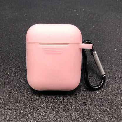 Silicone AirPods Case with Carabiner Clip – Shockproof Cover