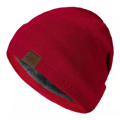 Fur Lined Knit Beanie – Unisex Warm Winter Hat