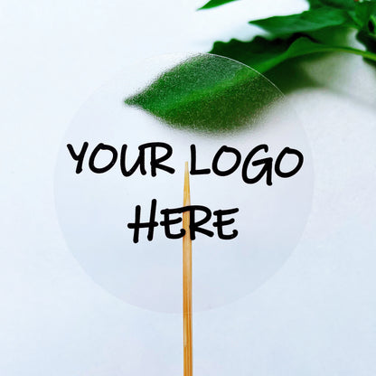 Custom Thank You Stickers 100 Pack – Personalized Logo Labels
