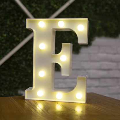 LED Alphabet Letter & Number Light – Battery Powered Marquee Night Lamp