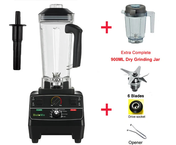 BioloMix 2200W Professional Blender – 2L BPA-Free Jar