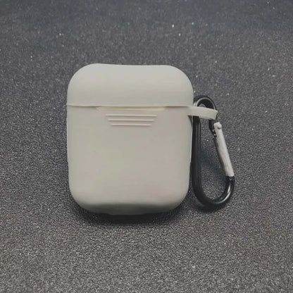 Silicone AirPods Case with Carabiner Clip – Shockproof Cover