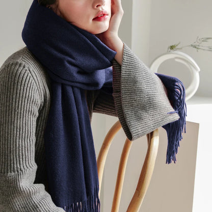 Cashmere Wool Winter Scarf for Women – Soft Wrap Shawl