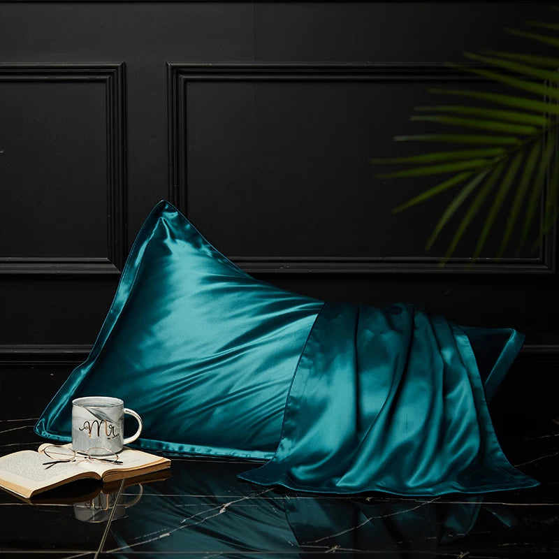 100% Mulberry Silk Pillowcase – Pure Silk Front & Lyocell Back