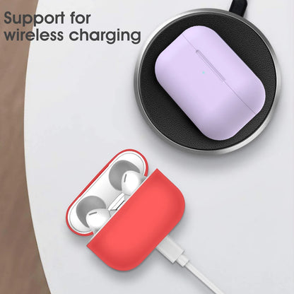 Silicone AirPods Case with Carabiner Hook – Soft Protective Cover