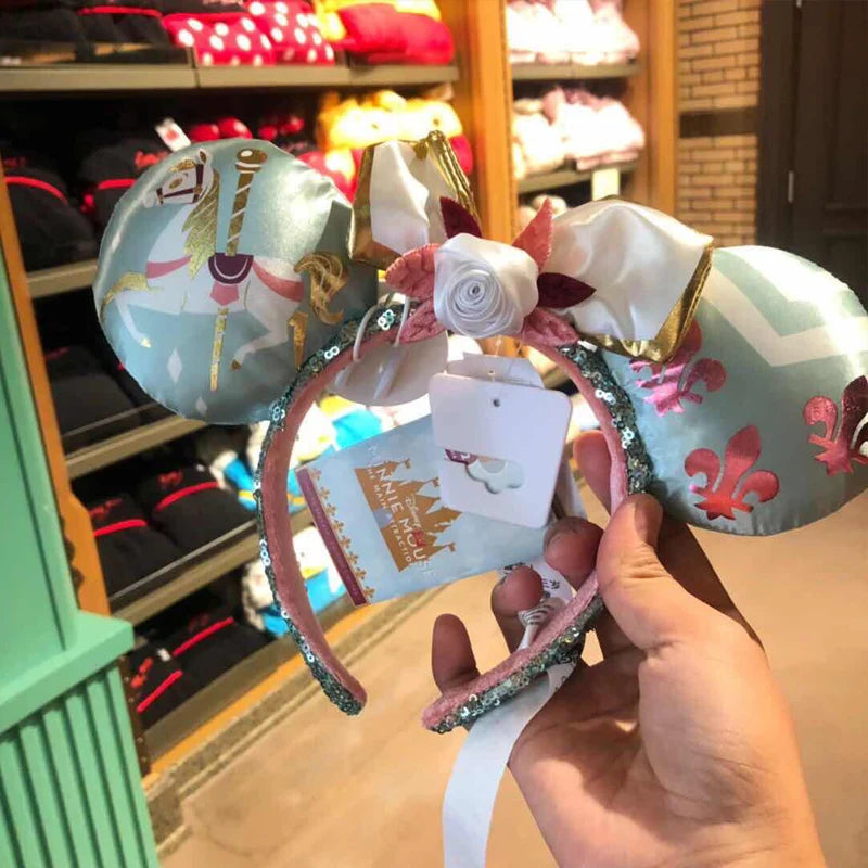 Disney Minnie Mouse Ears Headband – Plush Bow for Adults & Kids