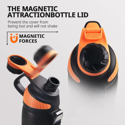 Insulated Stainless Steel Water Bottle with Magnetic Lid