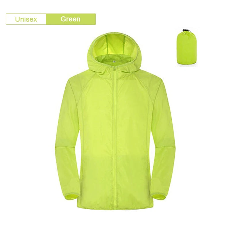 Waterproof Rain Jacket – Unisex Camping & Outdoor Windbreaker