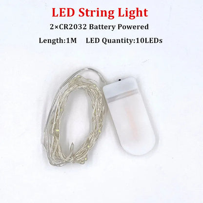LED Fairy String Lights – Battery Powered Copper Wire (1M–10M)