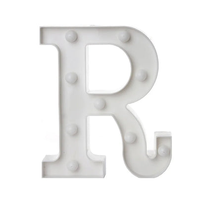 LED Alphabet Letter & Number Light – Battery Powered Marquee Night Lamp