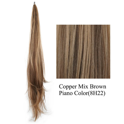 Long Layered Ponytail Synthetic Hair Extension 32 Inch Flexible Wrap-Around
