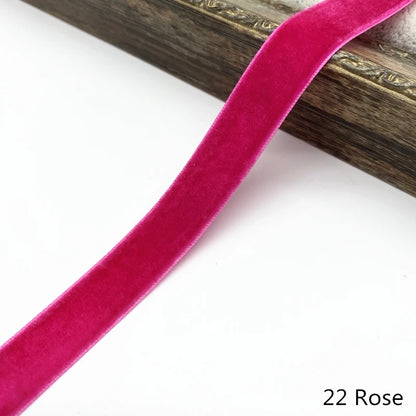 Velvet Ribbon – Multiple Widths & Colors for Crafts, Gifts & Decor