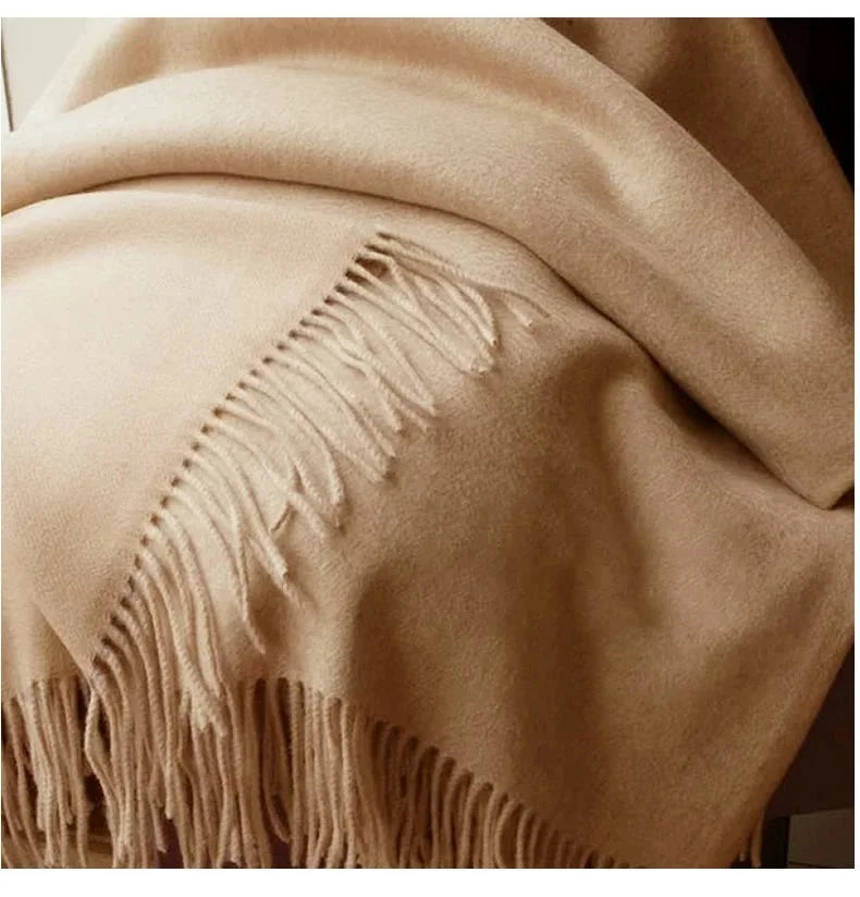 Cashmere Wool Winter Scarf for Women – Soft Wrap Shawl