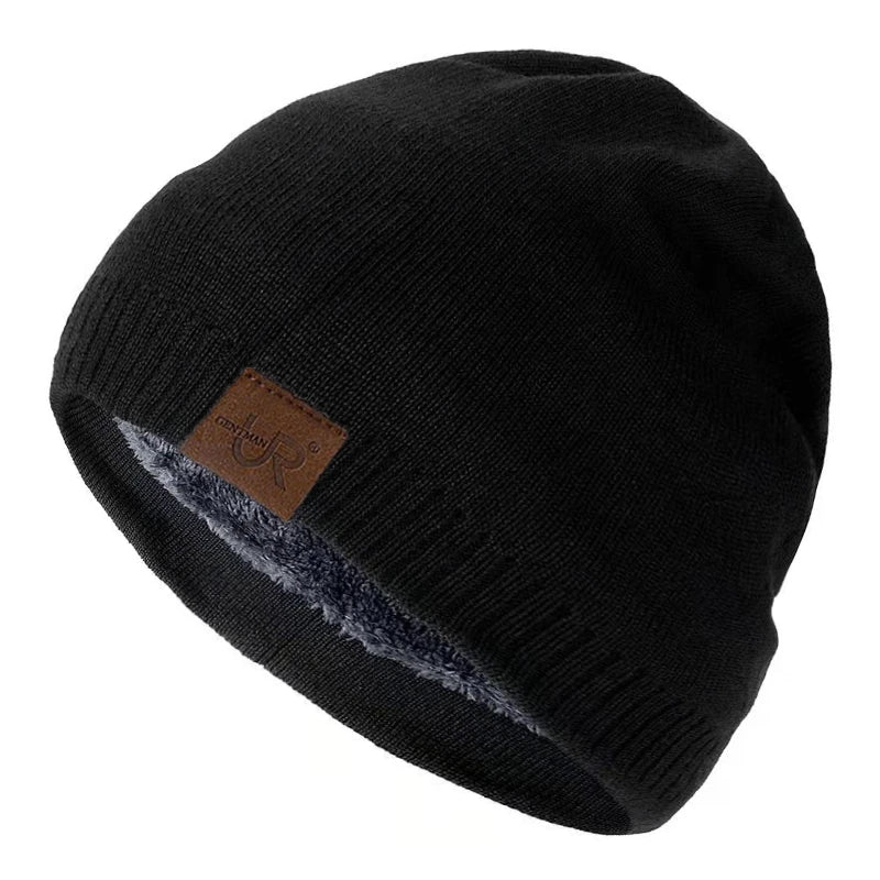 Fur Lined Knit Beanie – Unisex Warm Winter Hat
