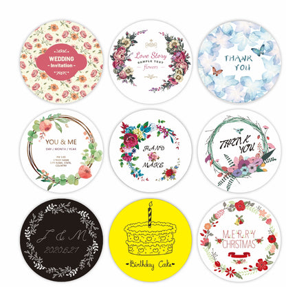 Custom Thank You Stickers 100 Pack – Personalized Logo Labels
