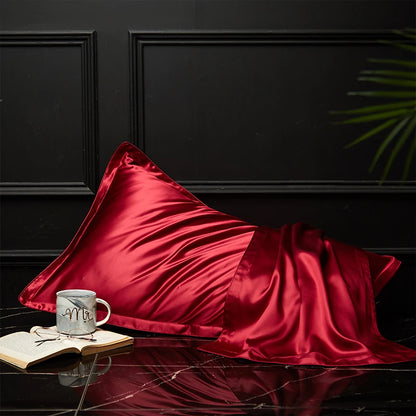 100% Mulberry Silk Pillowcase – Pure Silk Front & Lyocell Back