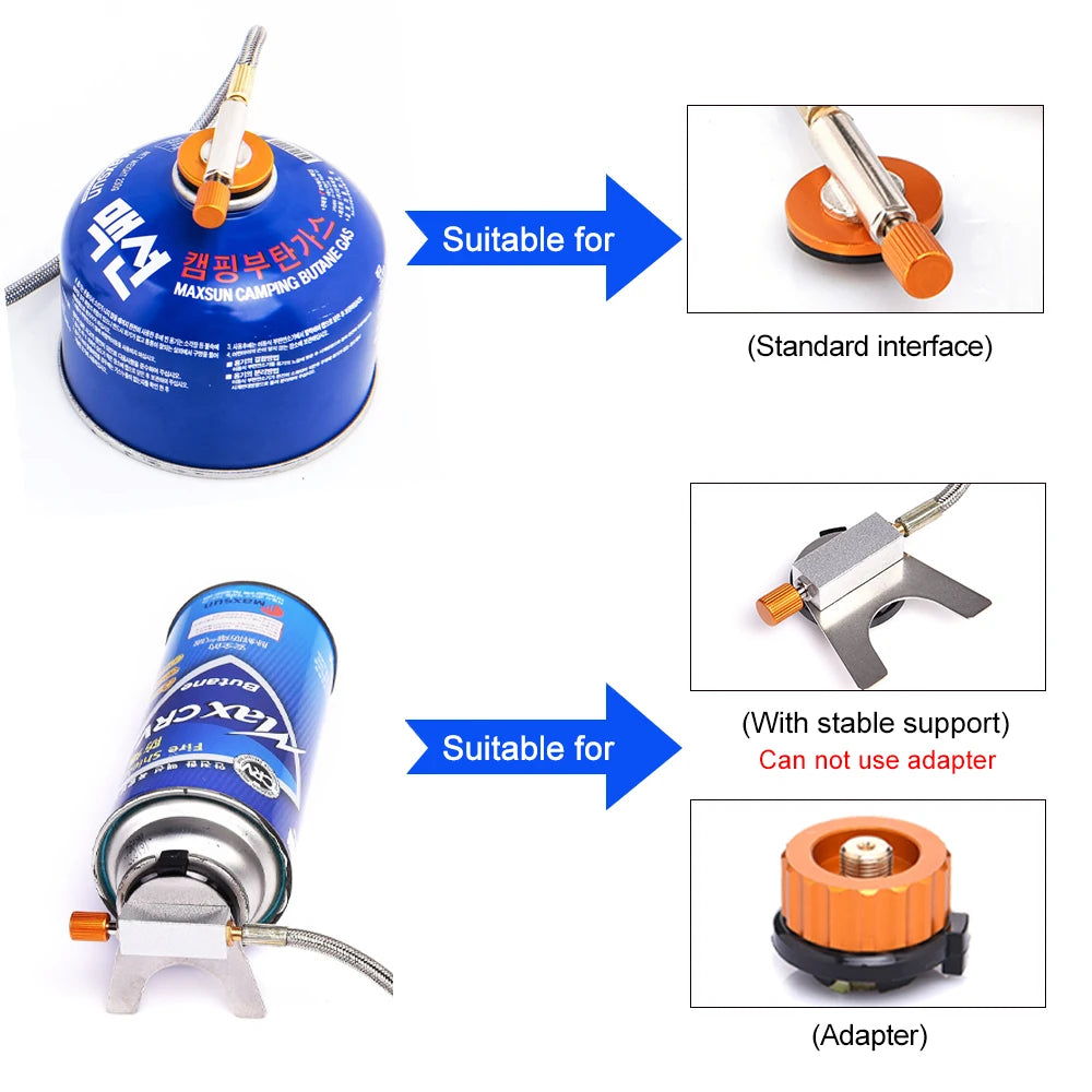 Portable Camping Gas Stove – Outdoor Backpacking Burner with Strong Flame