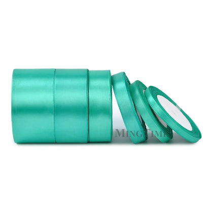 Satin Ribbon 25 Yards – 6mm to 50mm Wide, Multiple Colors