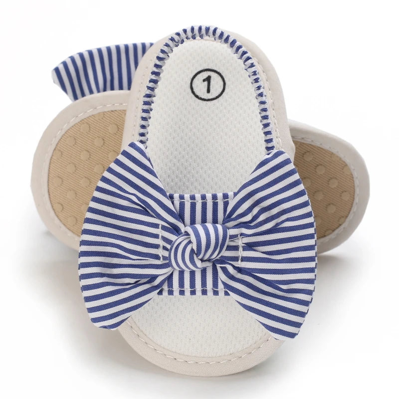 Baby Girl Bow Sandals Non-Slip Soft Sole Summer First Walker Shoes