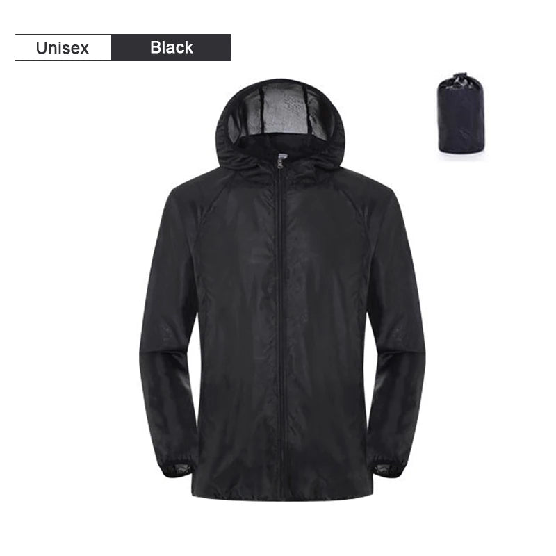 Waterproof Rain Jacket – Unisex Camping & Outdoor Windbreaker