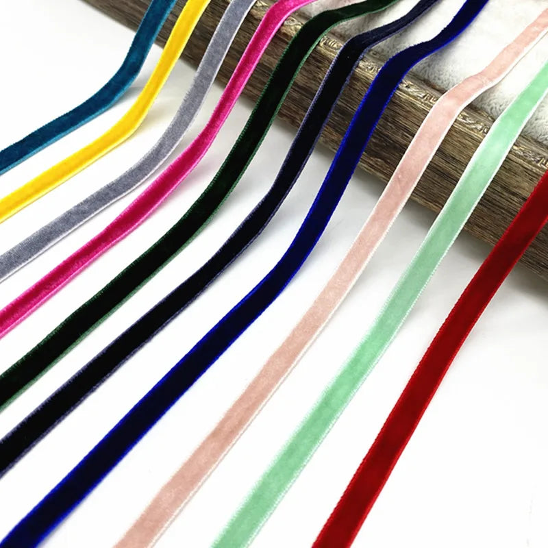 Velvet Ribbon – Multiple Widths & Colors for Crafts, Gifts & Decor
