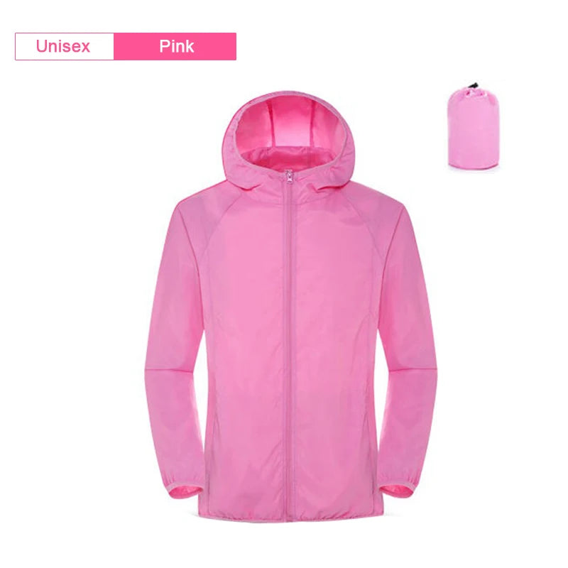 Waterproof Rain Jacket – Unisex Camping & Outdoor Windbreaker