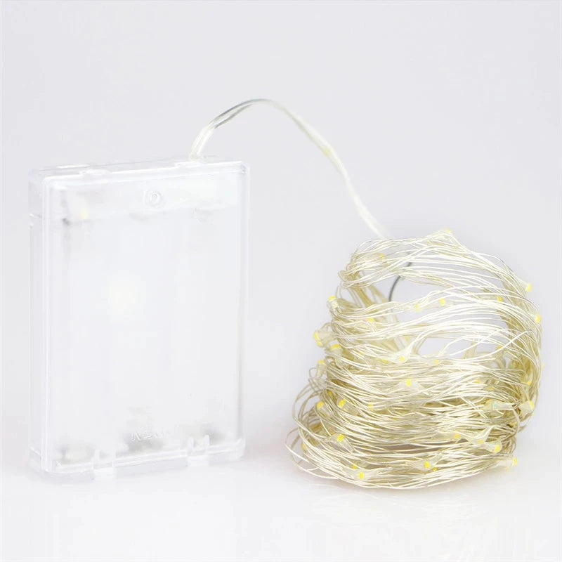 LED Fairy String Lights – Battery Powered Copper Wire (1M–10M)