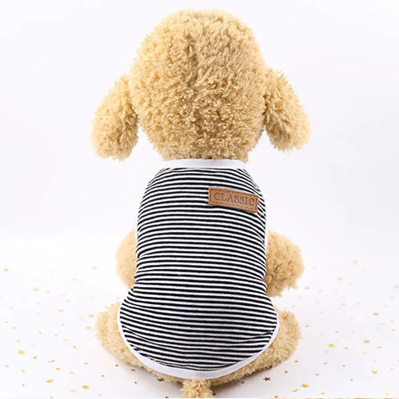 Striped Classic Vest Tank Top for Cats & Small Dogs