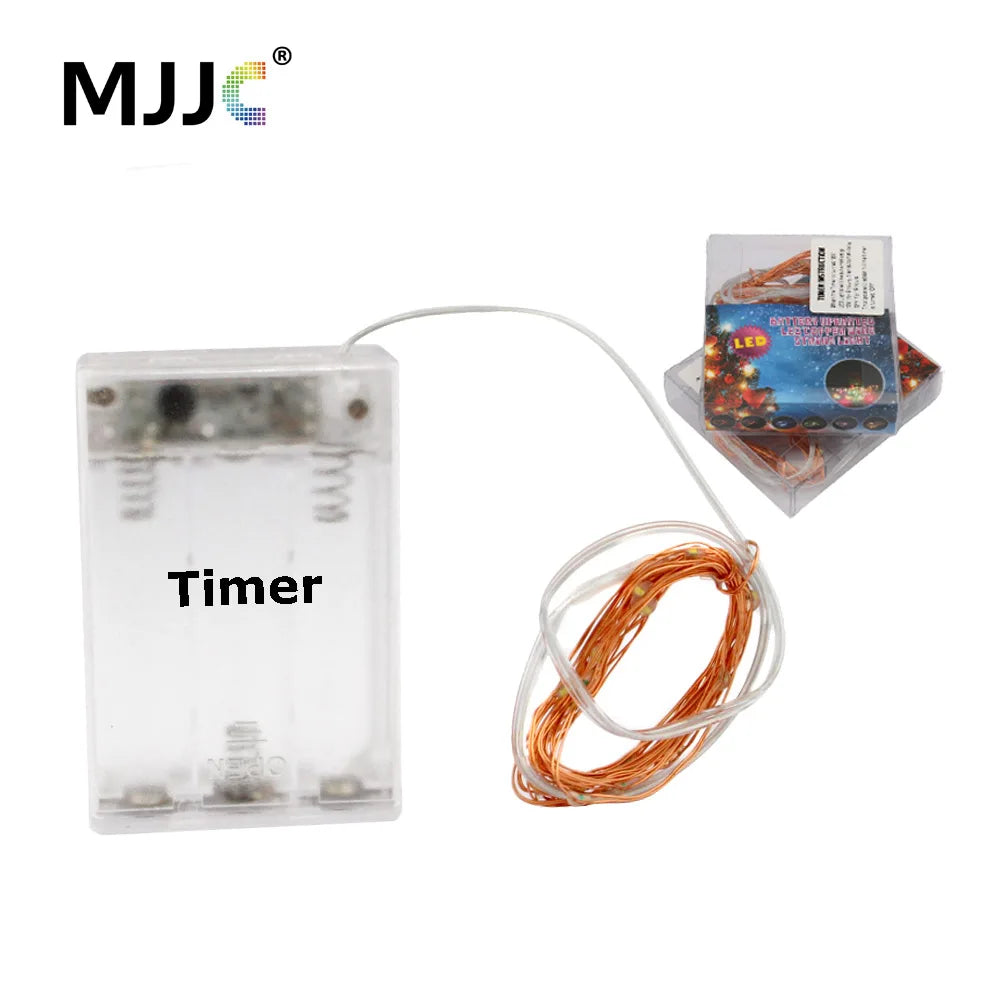 Battery Operated Fairy Lights with Timer – 2M 20 LED Copper Wire