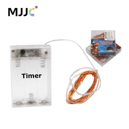 Battery Operated Fairy Lights with Timer – 2M 20 LED Copper Wire