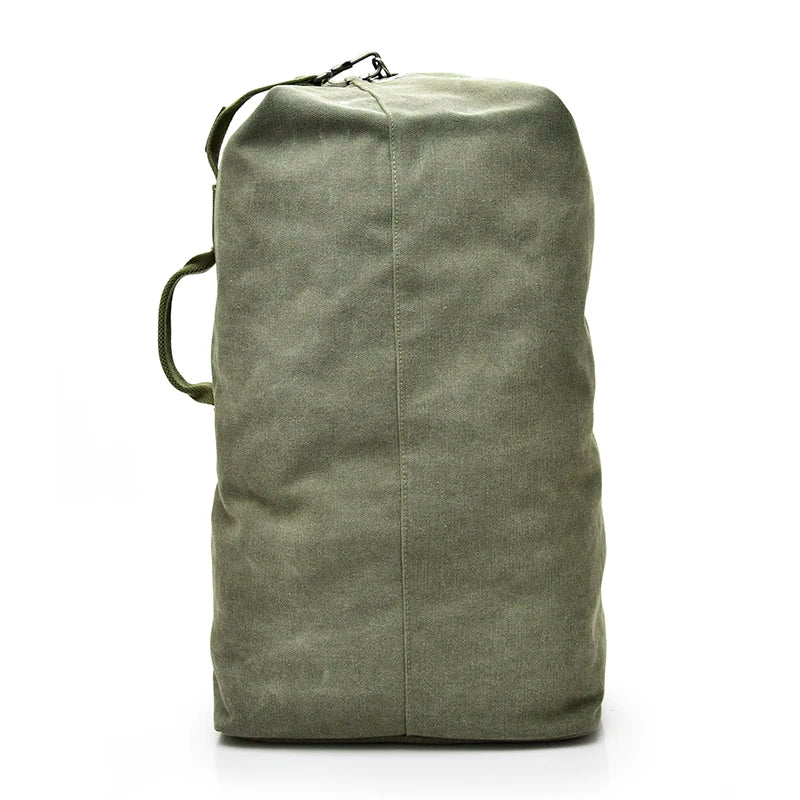 Canvas Duffle Backpack – Large Capacity Travel & Mountaineering Bag for Men
