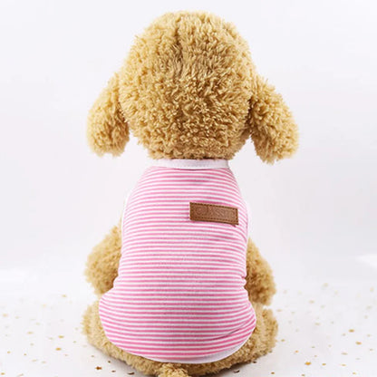 Striped Classic Vest Tank Top for Cats & Small Dogs
