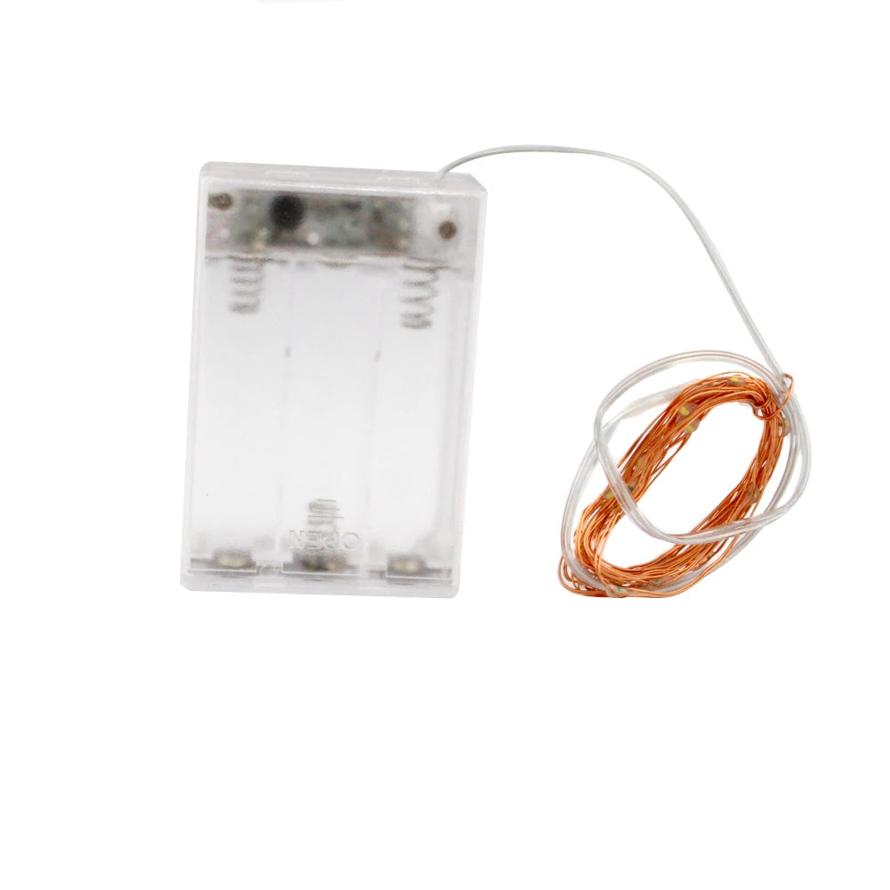 Battery Operated Fairy Lights with Timer – 2M 20 LED Copper Wire