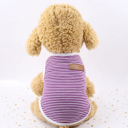 Striped Classic Vest Tank Top for Cats & Small Dogs