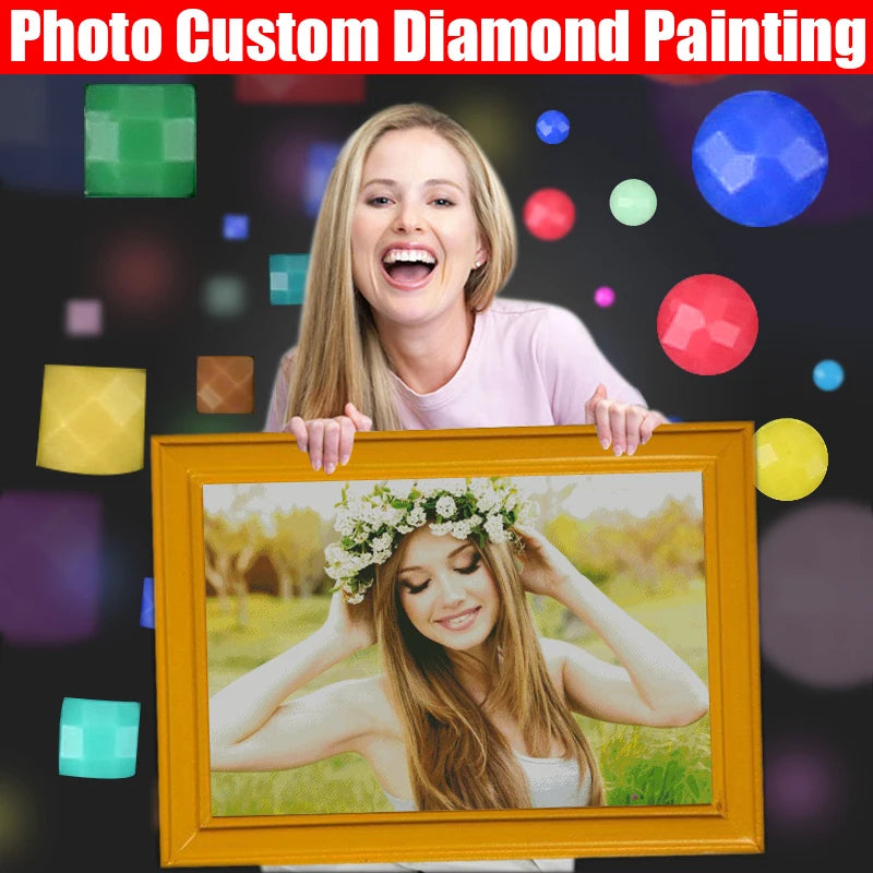 5D Diamond Painting Custom Photo Kit - DIY Full Drill Art