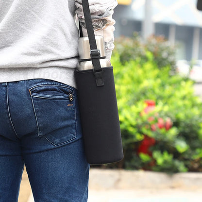 Stainless Steel Vacuum Thermos Bottle – Large Capacity Insulated Flask with Carry Bag