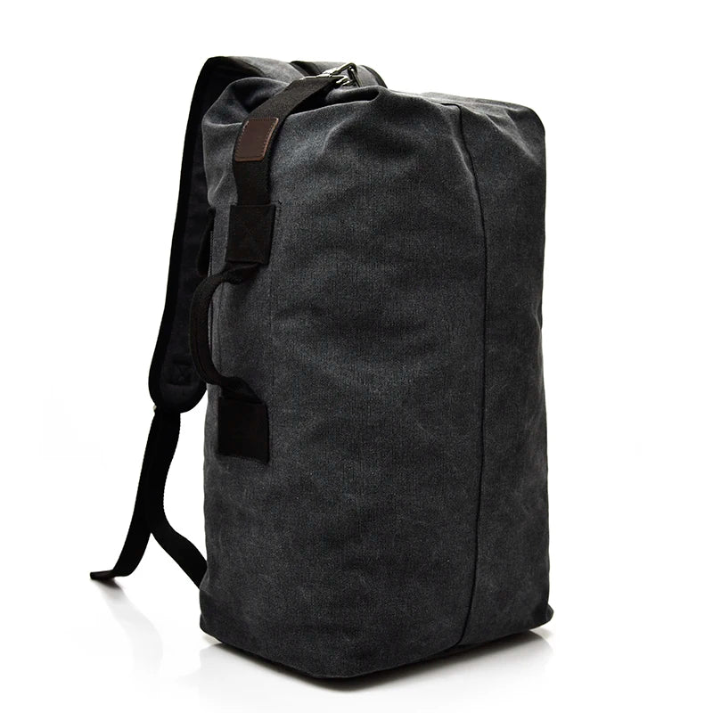 Canvas Travel Backpack for Men – Large Capacity Mountaineering Duffel Bag